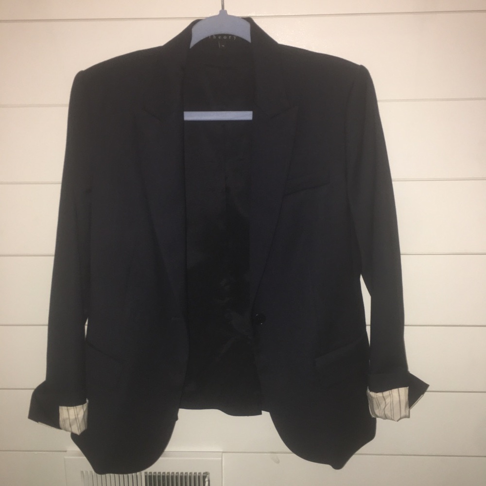 Theory Gabe Navy Blazer